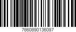 Código de barras (EAN, GTIN, SKU, ISBN): '7860890136097'