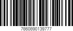 Código de barras (EAN, GTIN, SKU, ISBN): '7860890139777'