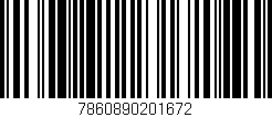 Código de barras (EAN, GTIN, SKU, ISBN): '7860890201672'
