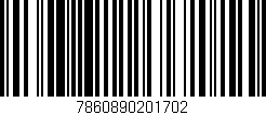Código de barras (EAN, GTIN, SKU, ISBN): '7860890201702'