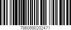 Código de barras (EAN, GTIN, SKU, ISBN): '7860890202471'