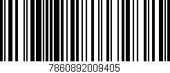 Código de barras (EAN, GTIN, SKU, ISBN): '7860892009405'