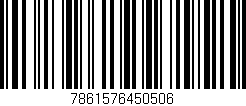 Código de barras (EAN, GTIN, SKU, ISBN): '7861576450506'