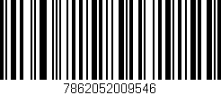 Código de barras (EAN, GTIN, SKU, ISBN): '7862052009546'