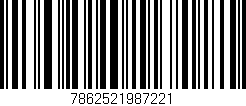 Código de barras (EAN, GTIN, SKU, ISBN): '7862521987221'