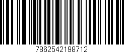 Código de barras (EAN, GTIN, SKU, ISBN): '7862542198712'