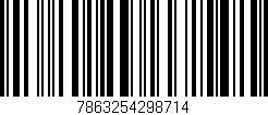 Código de barras (EAN, GTIN, SKU, ISBN): '7863254298714'