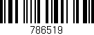 Código de barras (EAN, GTIN, SKU, ISBN): '786519'
