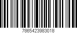 Código de barras (EAN, GTIN, SKU, ISBN): '7865423983018'