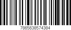 Código de barras (EAN, GTIN, SKU, ISBN): '7865638574384'
