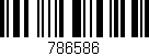 Código de barras (EAN, GTIN, SKU, ISBN): '786586'