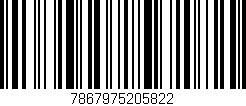 Código de barras (EAN, GTIN, SKU, ISBN): '7867975205822'