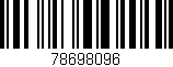 Código de barras (EAN, GTIN, SKU, ISBN): '78698096'
