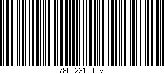 Código de barras (EAN, GTIN, SKU, ISBN): '786_231_0_M'