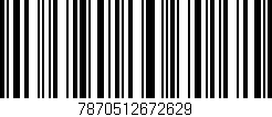 Código de barras (EAN, GTIN, SKU, ISBN): '7870512672629'