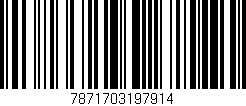 Código de barras (EAN, GTIN, SKU, ISBN): '7871703197914'