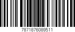 Código de barras (EAN, GTIN, SKU, ISBN): '7871876089511'