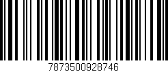 Código de barras (EAN, GTIN, SKU, ISBN): '7873500928746'