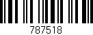 Código de barras (EAN, GTIN, SKU, ISBN): '787518'