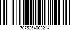 Código de barras (EAN, GTIN, SKU, ISBN): '7875264800214'