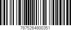 Código de barras (EAN, GTIN, SKU, ISBN): '7875264800351'