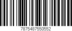 Código de barras (EAN, GTIN, SKU, ISBN): '7875487550552'