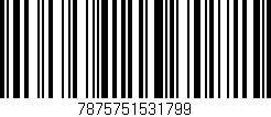 Código de barras (EAN, GTIN, SKU, ISBN): '7875751531799'