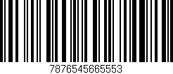 Código de barras (EAN, GTIN, SKU, ISBN): '7876545665553'