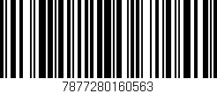 Código de barras (EAN, GTIN, SKU, ISBN): '7877280160563'