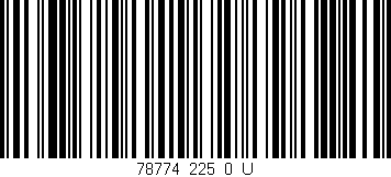 Código de barras (EAN, GTIN, SKU, ISBN): '78774_225_0_U'