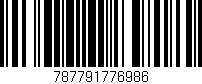 Código de barras (EAN, GTIN, SKU, ISBN): '787791776986'