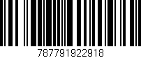 Código de barras (EAN, GTIN, SKU, ISBN): '787791922918'