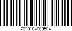 Código de barras (EAN, GTIN, SKU, ISBN): '7878104909504'