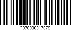 Código de barras (EAN, GTIN, SKU, ISBN): '7878990017079'