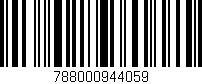 Código de barras (EAN, GTIN, SKU, ISBN): '788000944059'