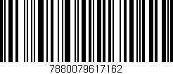 Código de barras (EAN, GTIN, SKU, ISBN): '7880079617162'