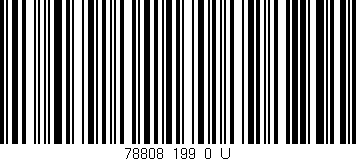 Código de barras (EAN, GTIN, SKU, ISBN): '78808_199_0_U'