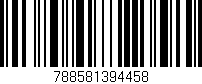 Código de barras (EAN, GTIN, SKU, ISBN): '788581394458'