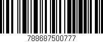 Código de barras (EAN, GTIN, SKU, ISBN): '788687500777'