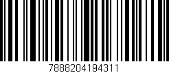 Código de barras (EAN, GTIN, SKU, ISBN): '7888204194311'