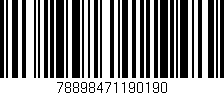 Código de barras (EAN, GTIN, SKU, ISBN): '78898471190190'