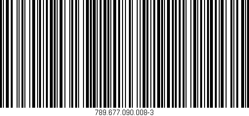 Código de barras (EAN, GTIN, SKU, ISBN): '789.677.090.008-3'