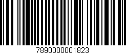 Código de barras (EAN, GTIN, SKU, ISBN): '7890000001823'