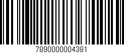 Código de barras (EAN, GTIN, SKU, ISBN): '7890000004381'