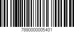 Código de barras (EAN, GTIN, SKU, ISBN): '7890000005401'