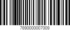 Código de barras (EAN, GTIN, SKU, ISBN): '7890000007009'