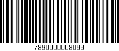 Código de barras (EAN, GTIN, SKU, ISBN): '7890000008099'