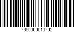 Código de barras (EAN, GTIN, SKU, ISBN): '7890000010702'