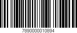 Código de barras (EAN, GTIN, SKU, ISBN): '7890000010894'