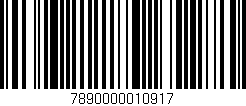 Código de barras (EAN, GTIN, SKU, ISBN): '7890000010917'